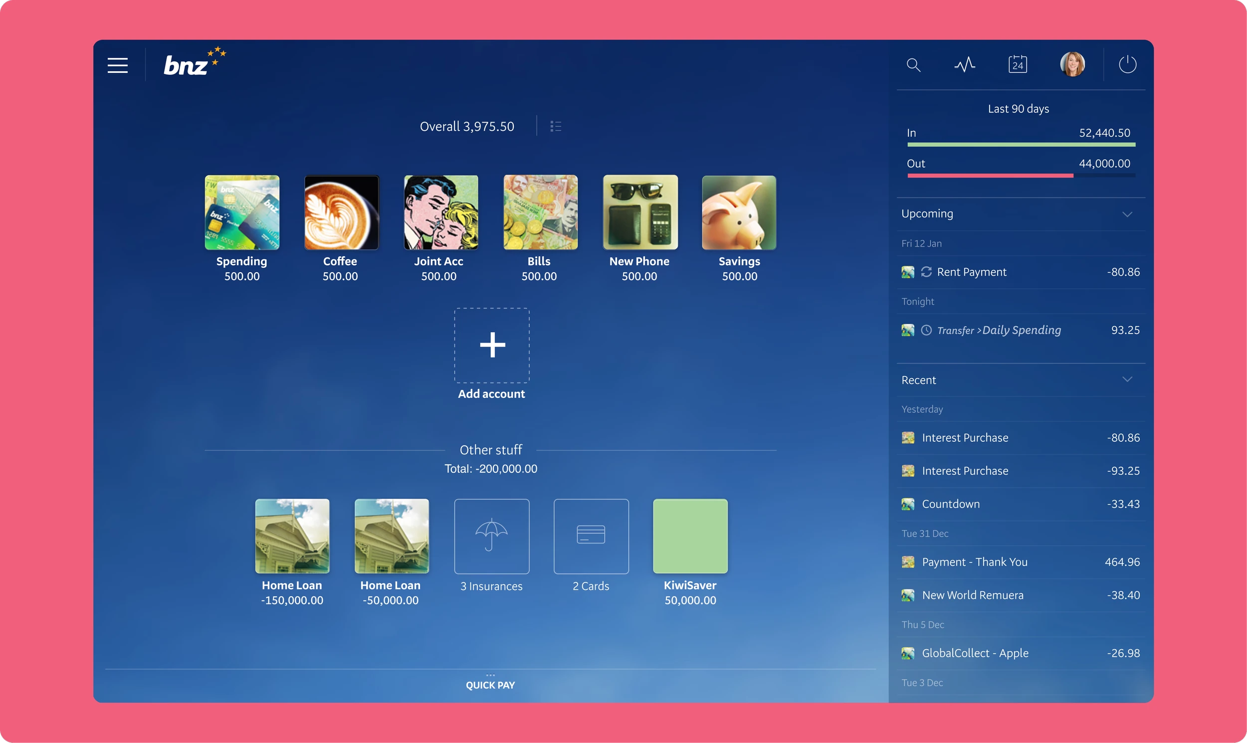 Ideas around being able to drag and drop to create your own groups of accounts.