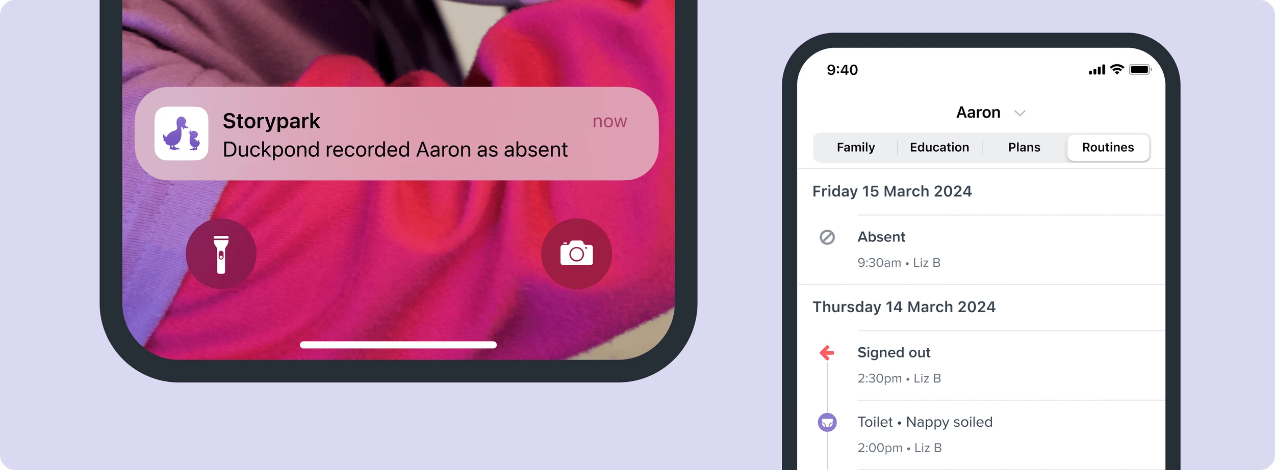Being clear when recording child absences.