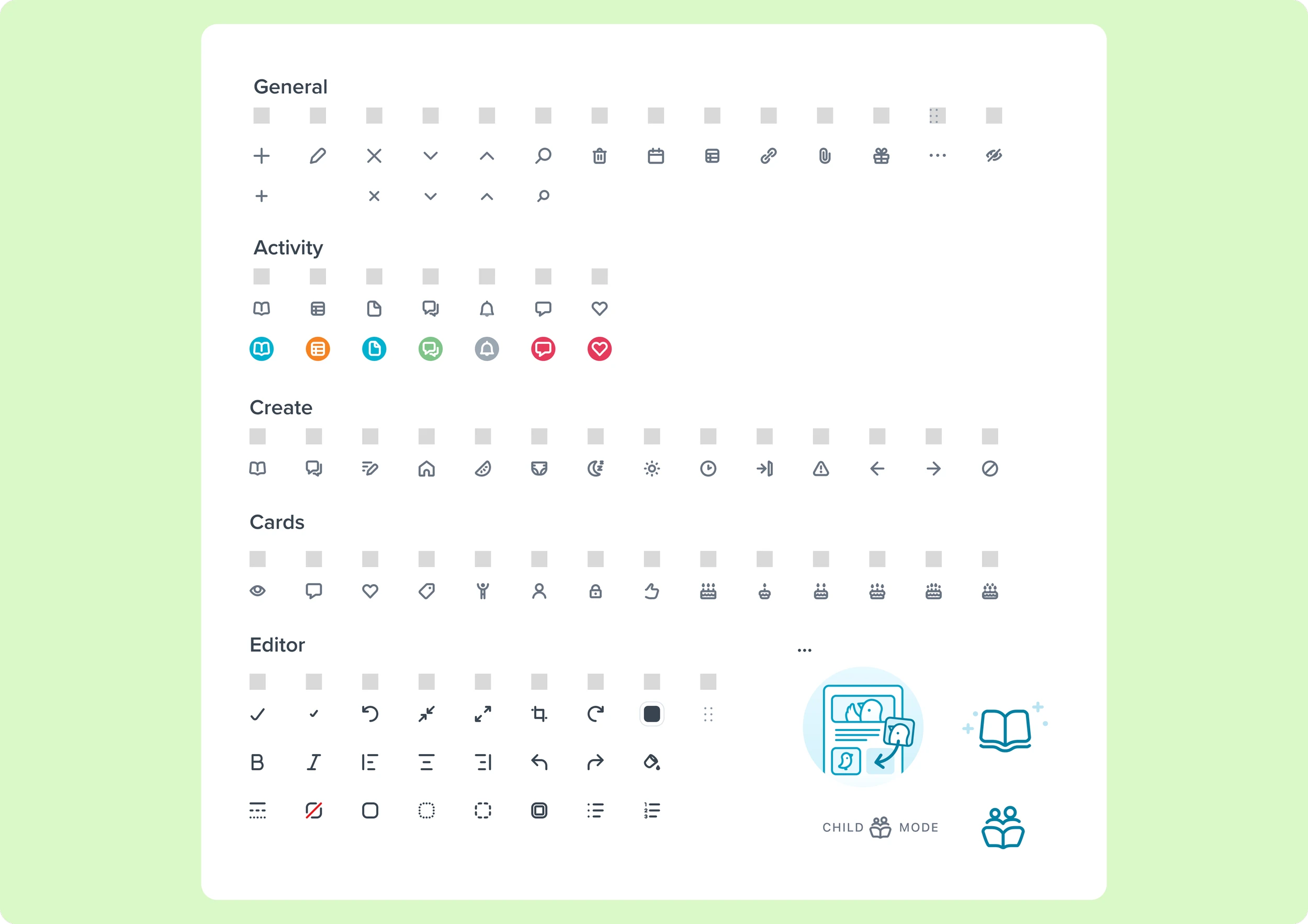 Some iconography (with a Streamline icon foundation) customising a little or a lot to fit our purposes, size and style.