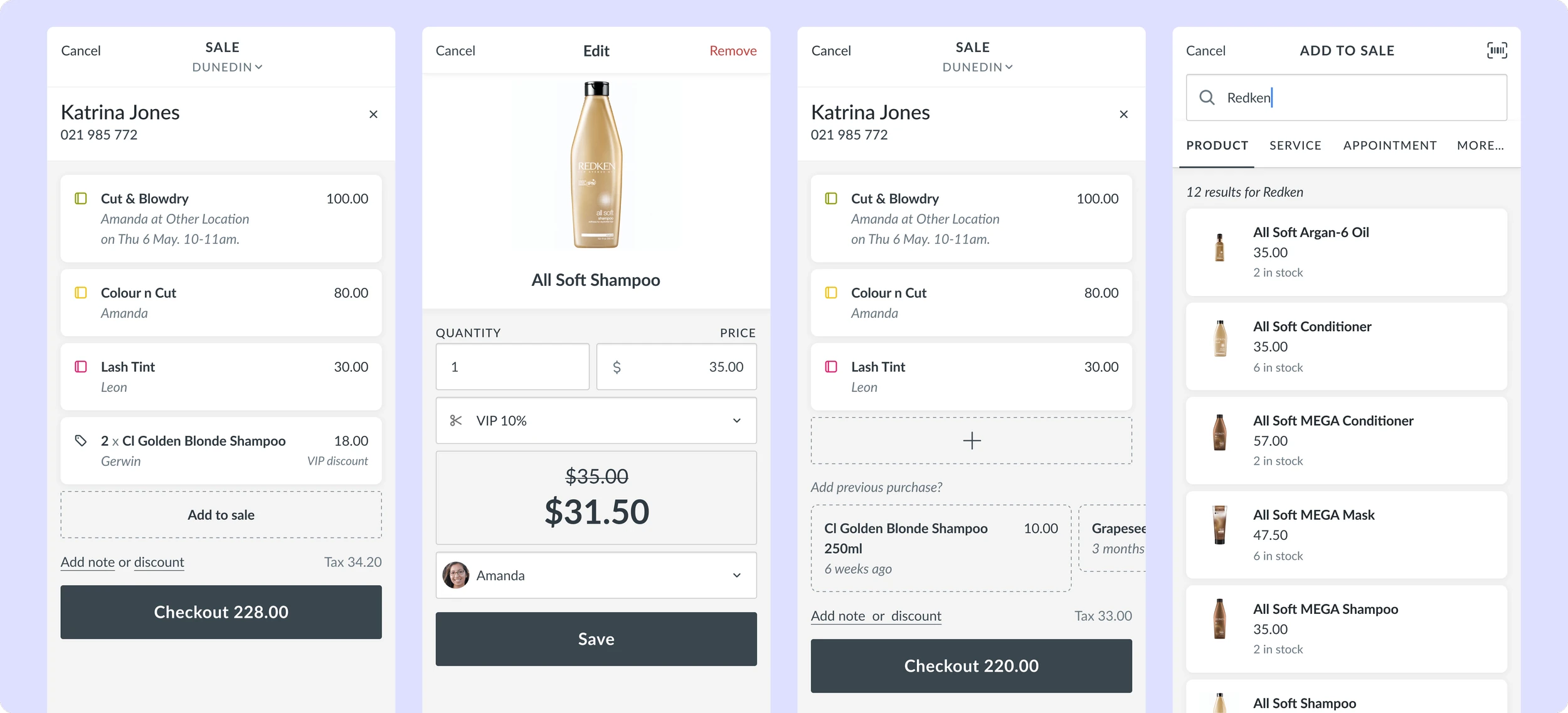 Fresh on the heels of appointment bookings and stock management, getting into the checkout/sales flows.